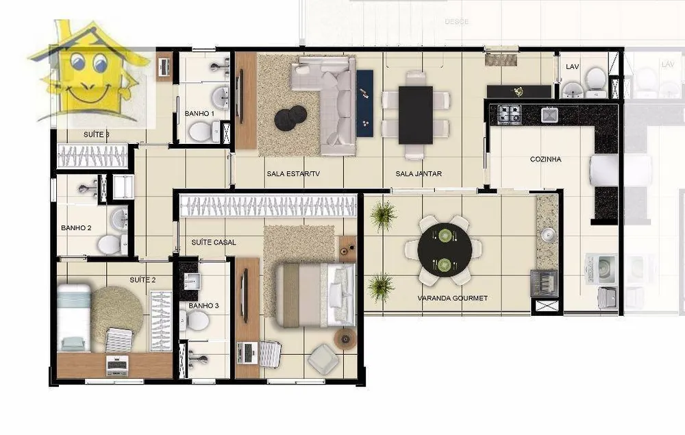Apartamento, 3 quartos, 115 m² - Foto 2
