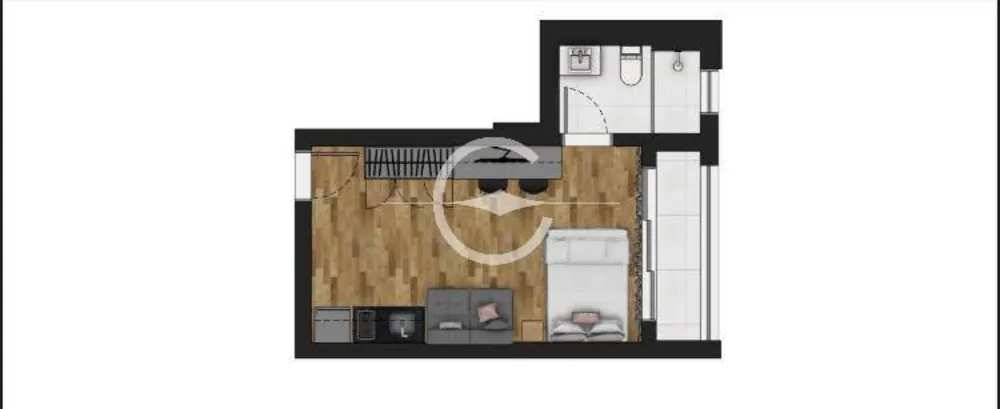 Apartamento, 1 quarto, 30 m² - Foto 2