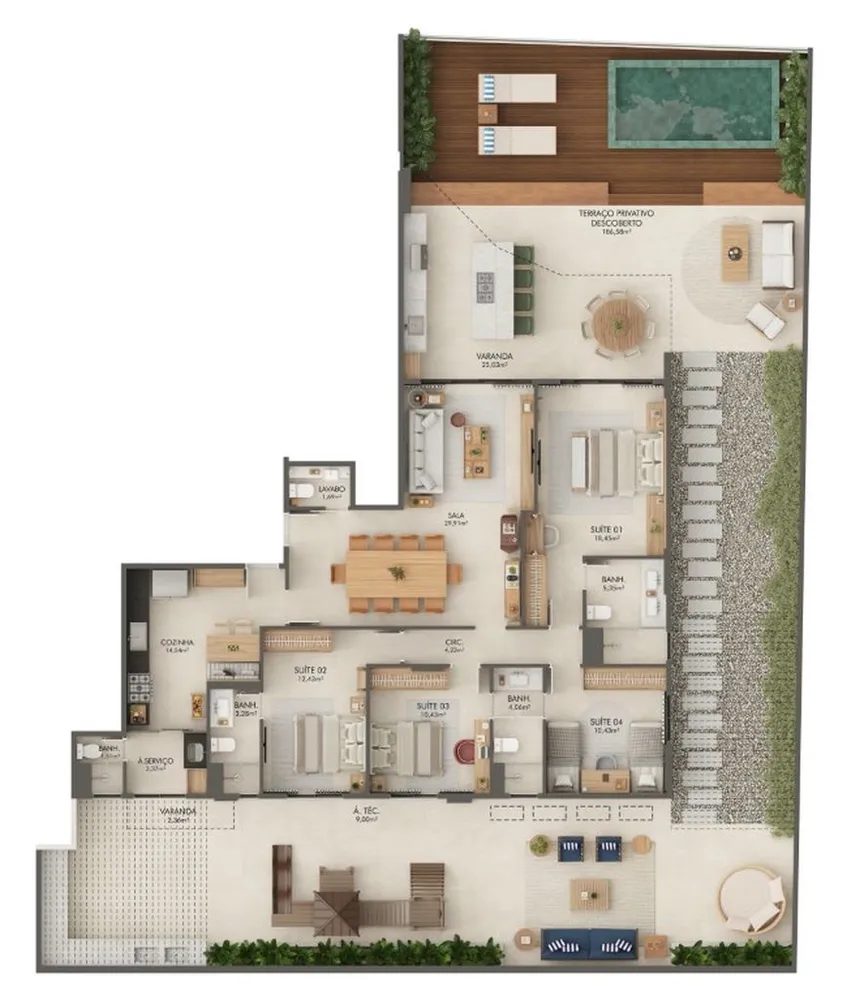 Apartamento, 4 quartos, 168 m² - Foto 6