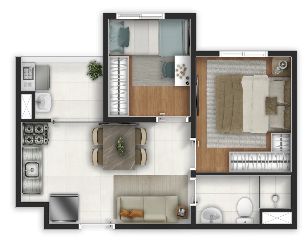 Apartamento, 2 quartos, 35 m² - Foto 18