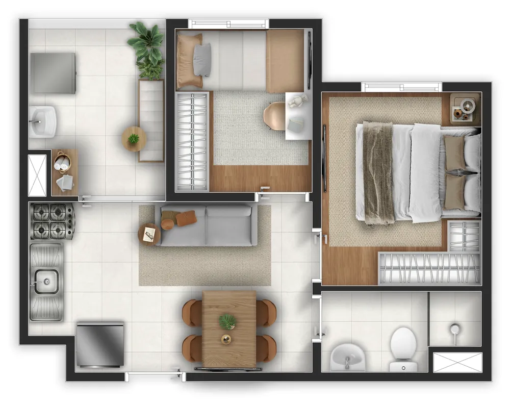 Apartamento, 2 quartos, 35 m² - Foto 17