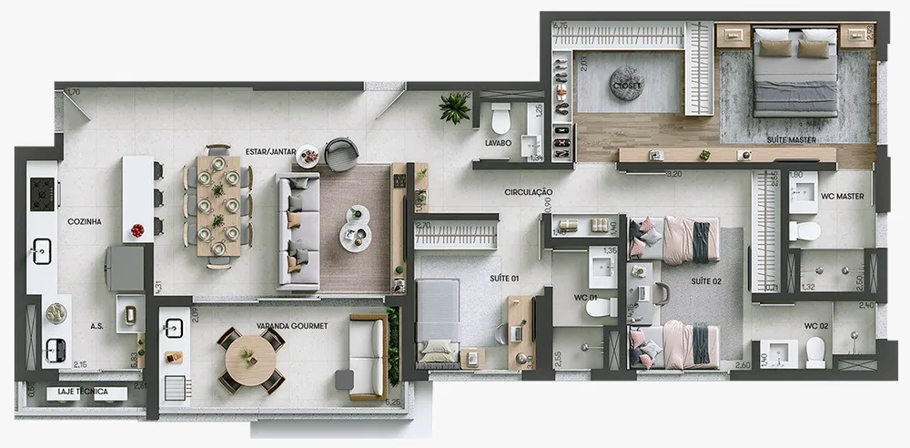 Apartamento, 3 quartos - Foto 3