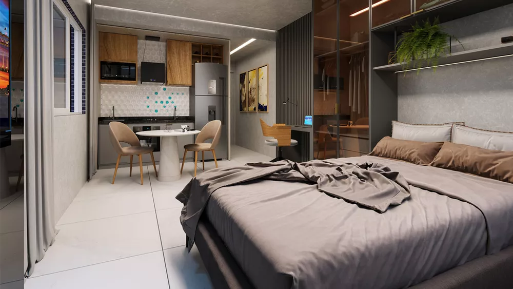 Apartamento, 1 quarto, 22 m² - Foto 2