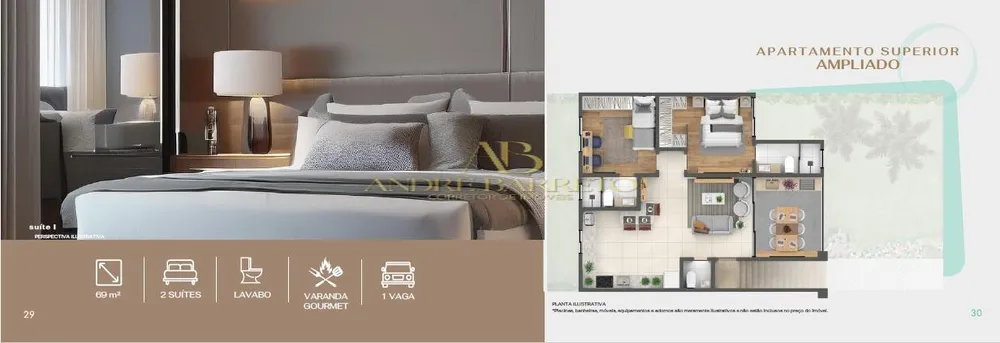 Apartamento, 2 quartos, 69 m² - Foto 11