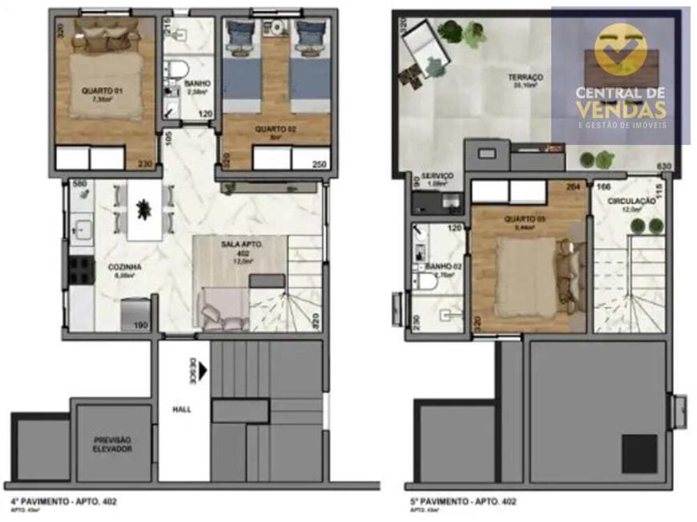 Apartamento, 2 quartos, 53 m² - Foto 5