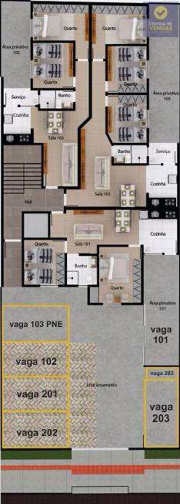 Apartamento, 2 quartos, 120 m² - Foto 3