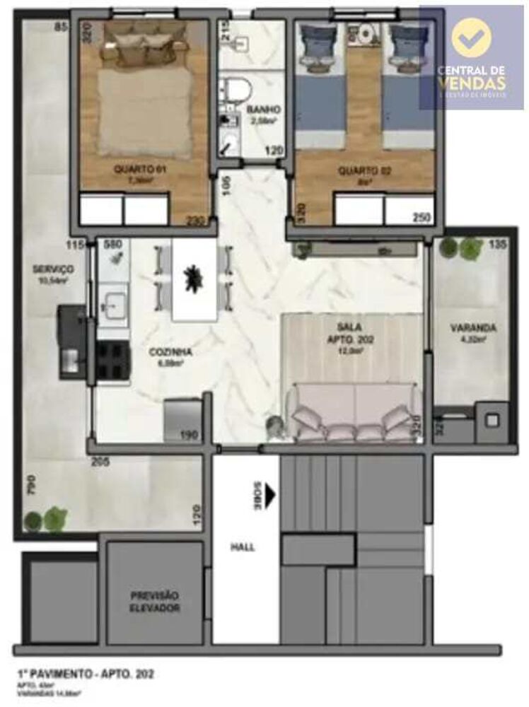 Cobertura, 3 quartos, 90 m² - Foto 4