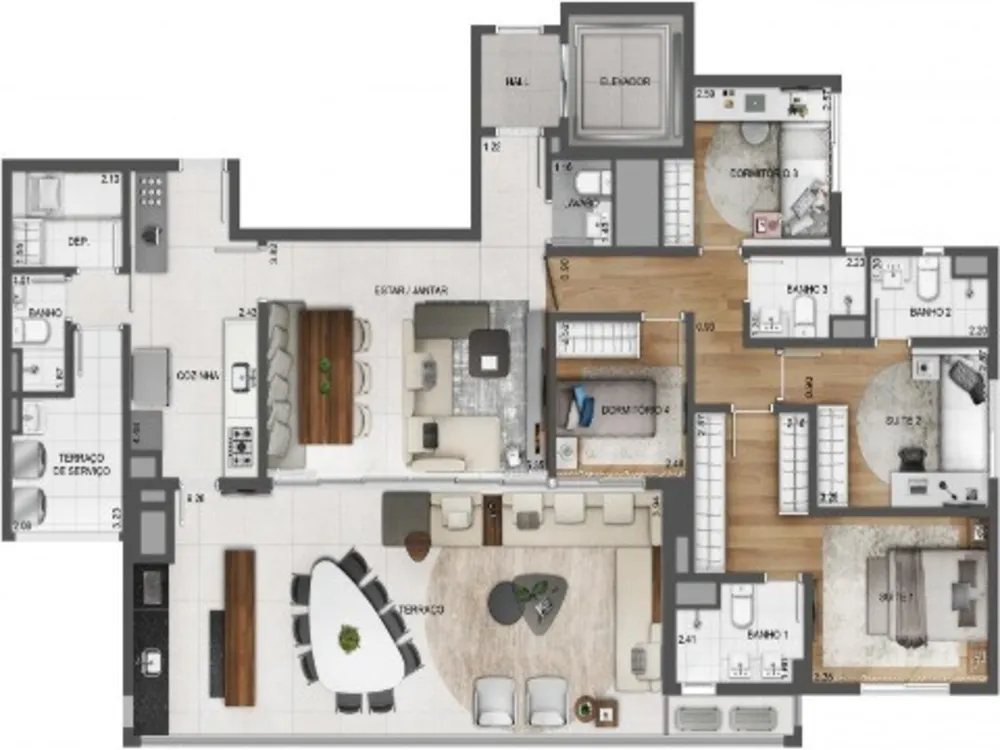 Apartamento, 4 quartos, 164 m² - Foto 19