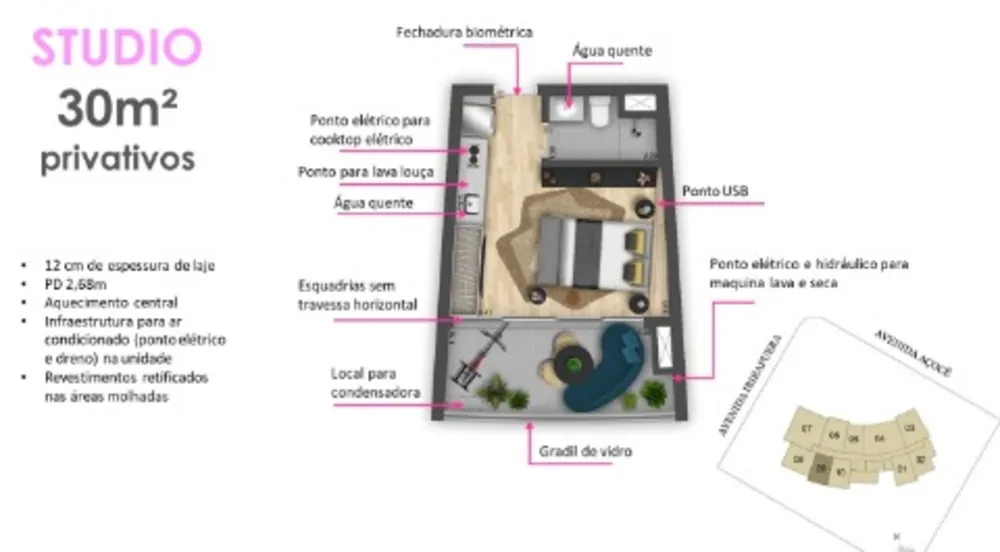 Apartamento, 1 quarto, 26 m² - Foto 18
