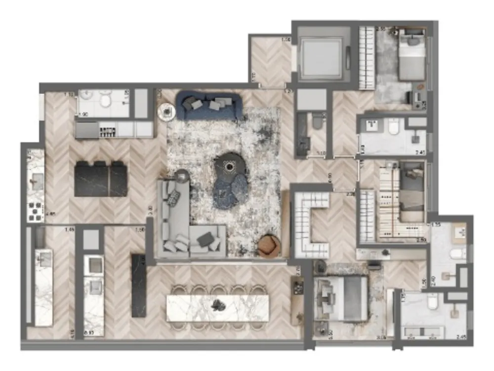 Apartamento, 4 quartos, 158 m² - Foto 4