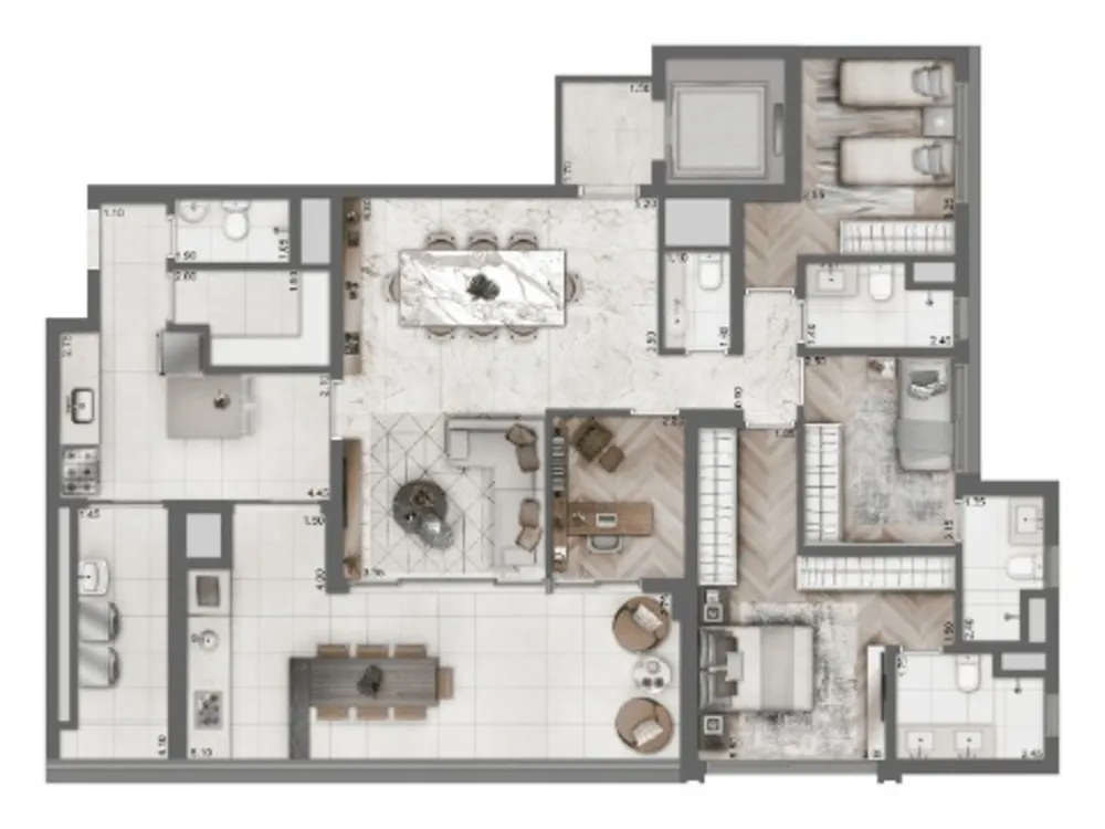 Apartamento, 4 quartos, 158 m² - Foto 10