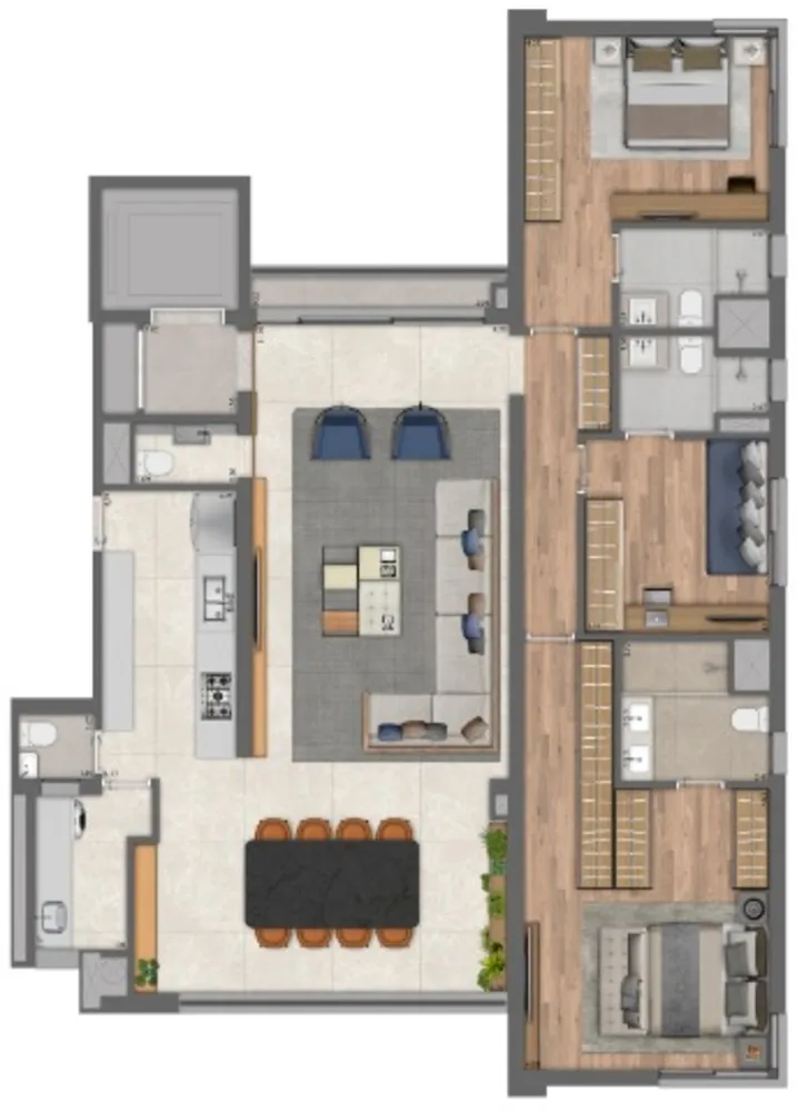 Apartamento, 3 quartos, 164 m² - Foto 16