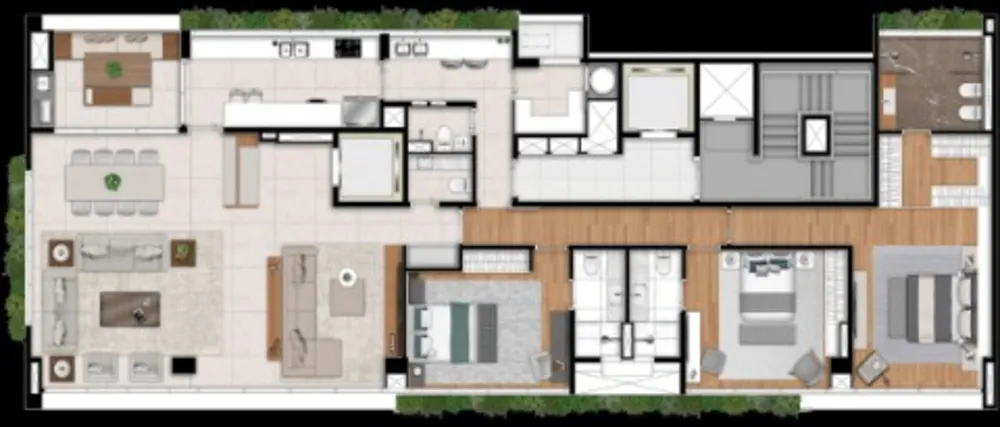 Apartamento, 3 quartos, 226 m² - Foto 1