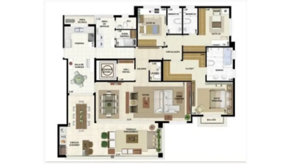 Apartamento, 3 quartos, 190 m² - Foto 15
