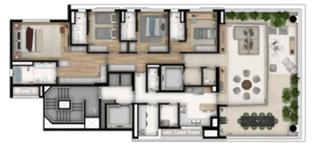 Apartamento, 4 quartos, 238 m² - Foto 11