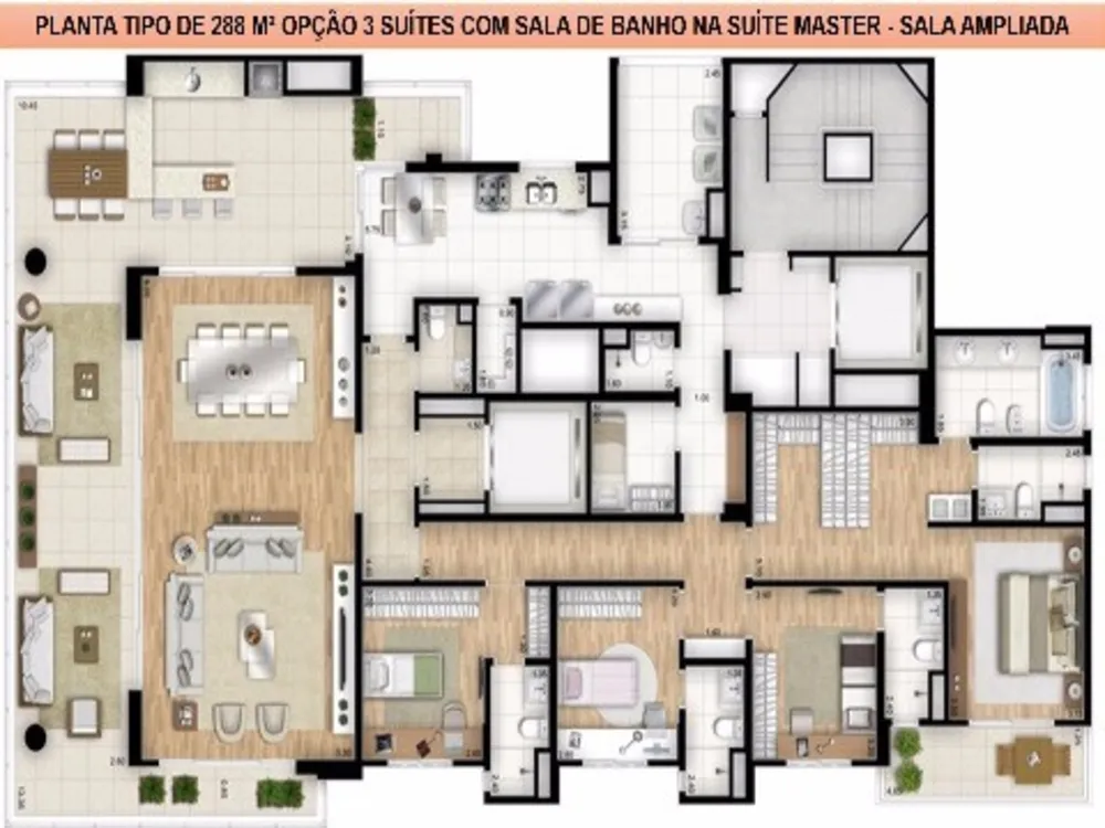 Apartamento, 4 quartos, 288 m² - Foto 12