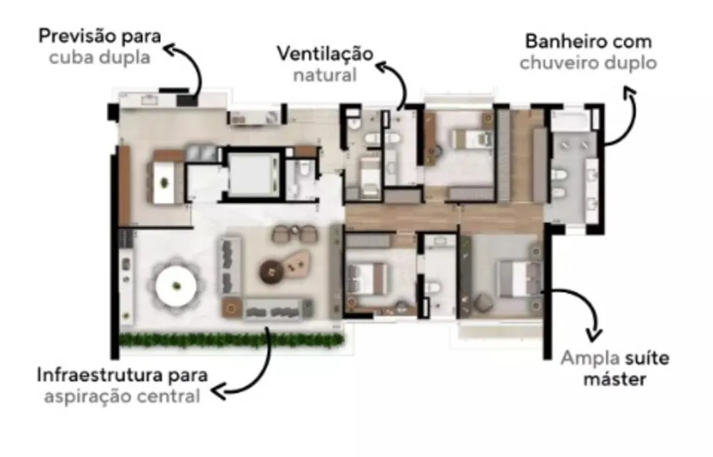 Apartamento, 3 quartos, 229 m² - Foto 3