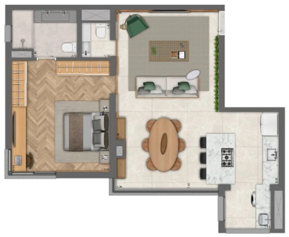 Apartamento, 1 quarto, 79 m² - Foto 5