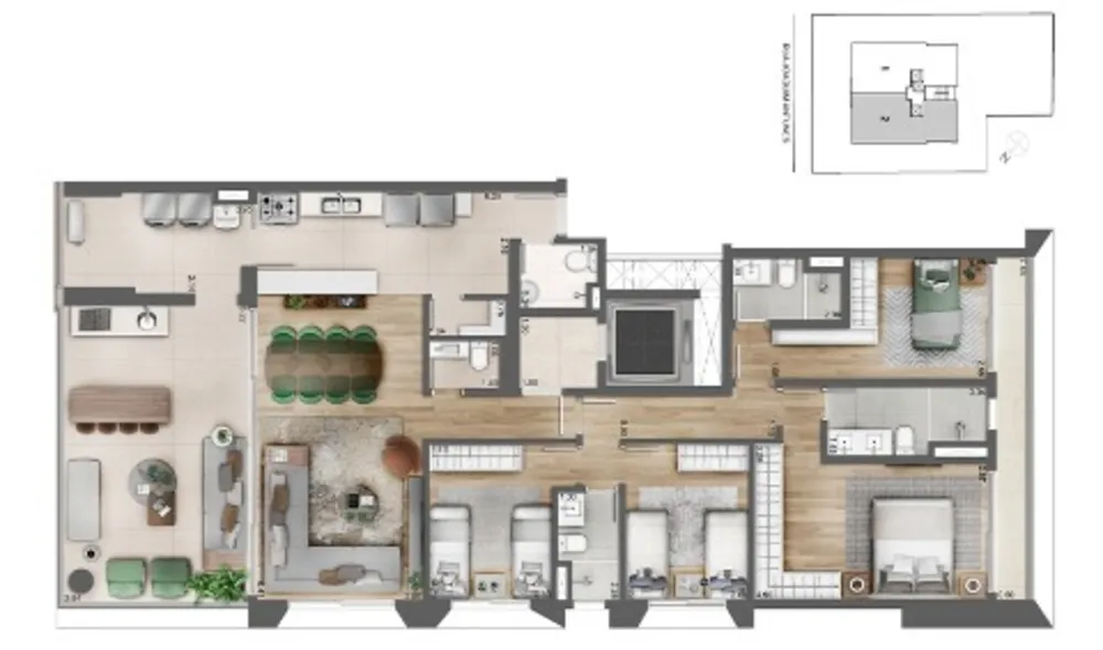 Apartamento, 4 quartos, 174 m² - Foto 1