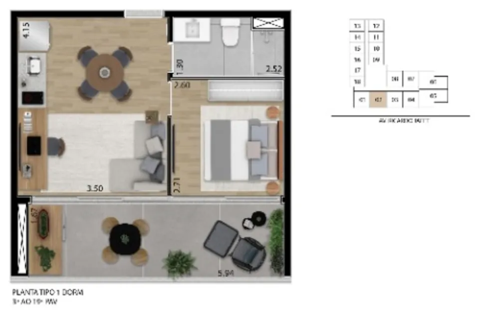 Apartamento, 1 quarto, 40 m² - Foto 16