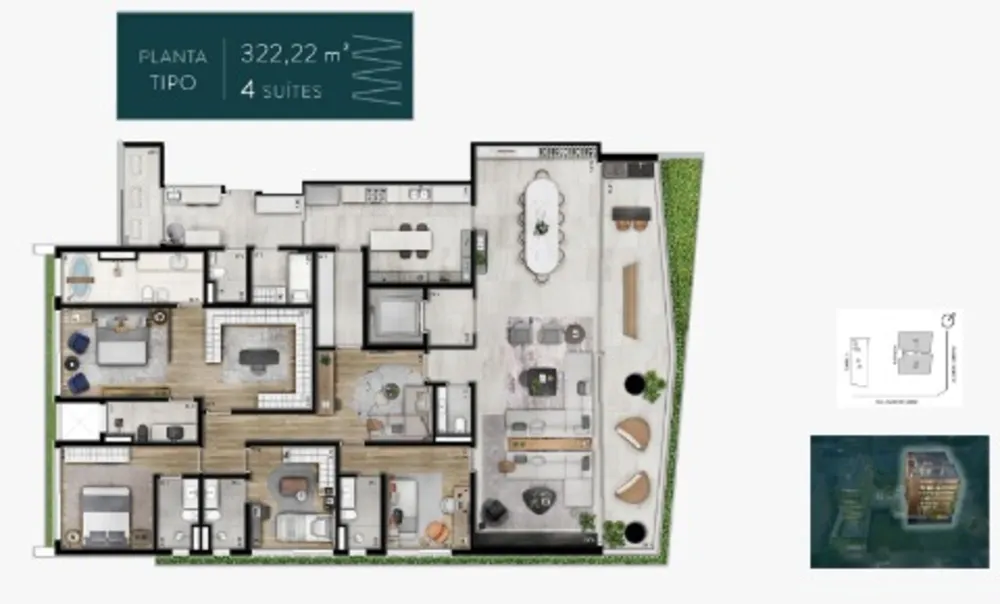 Apartamento, 4 quartos, 322 m² - Foto 20