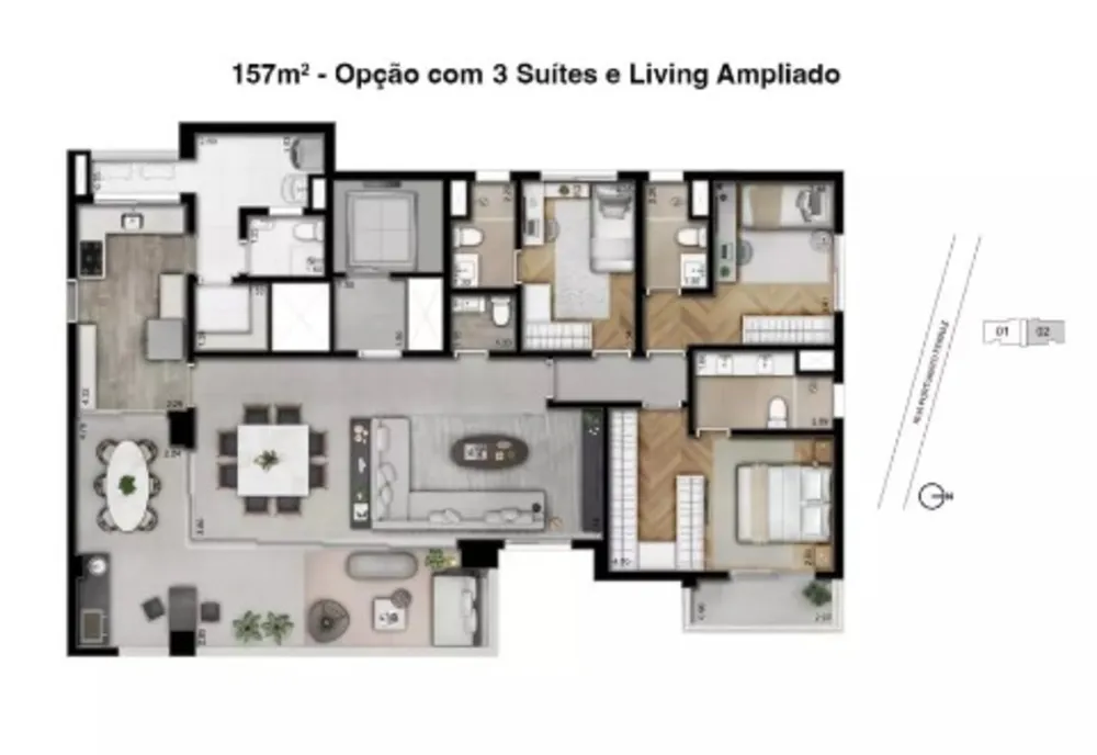 Apartamento, 4 quartos, 157 m² - Foto 16