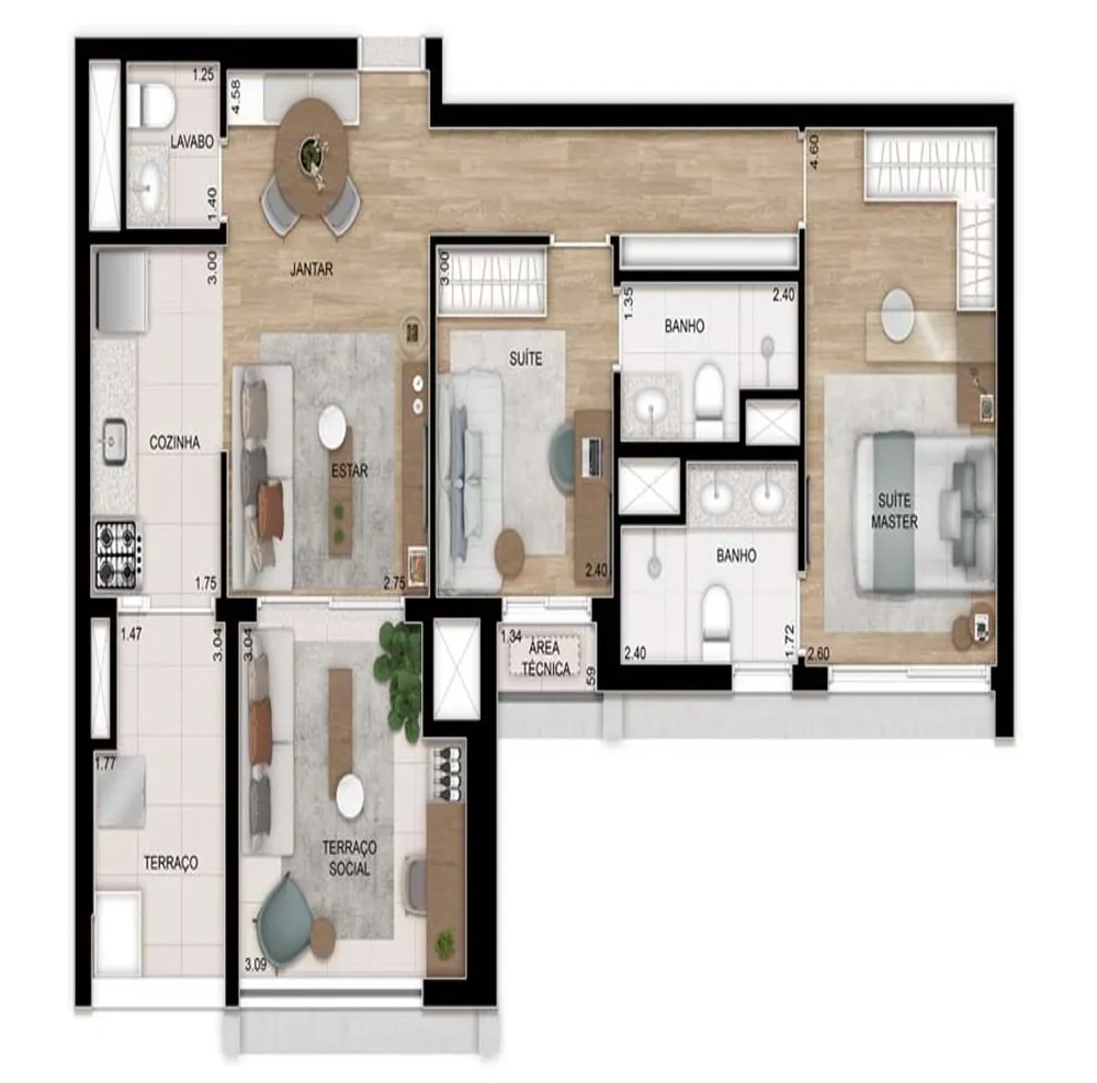 Apartamento, 2 quartos, 80 m² - Foto 20