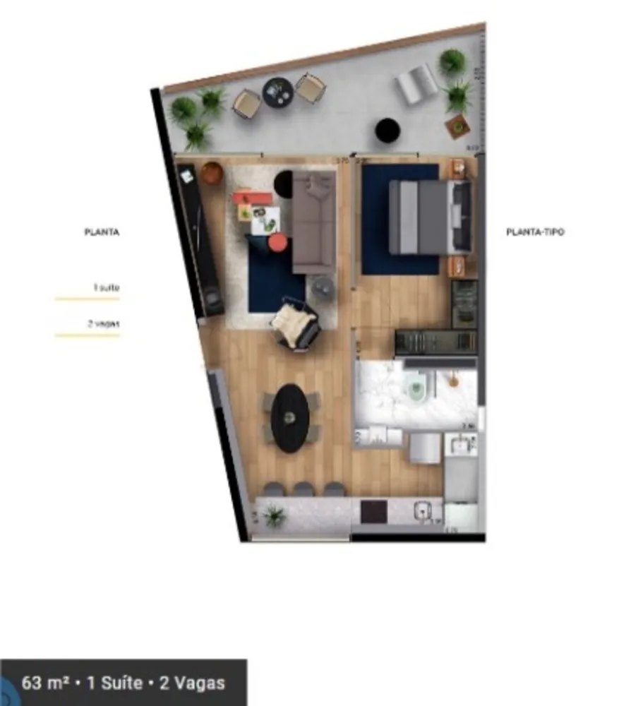 Apartamento, 1 quarto, 61 m² - Foto 18