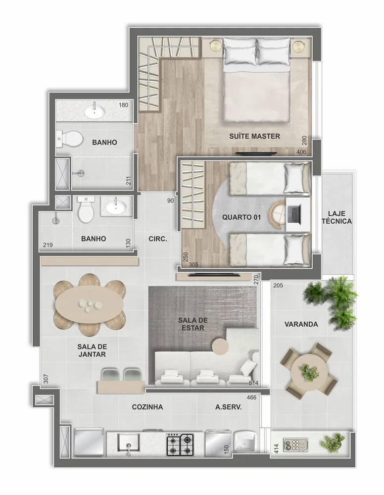 Apartamento, 2 quartos, 67 m² - Foto 6