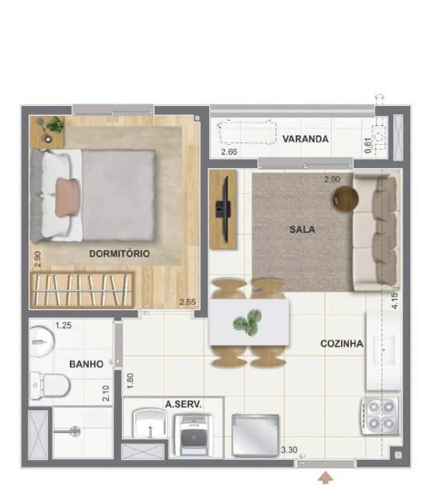 Apartamento, 2 quartos, 50 m² - Foto 8