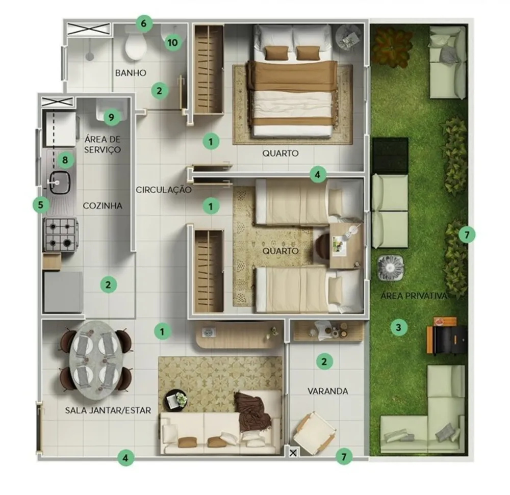 Apartamento, 2 quartos - Foto 6