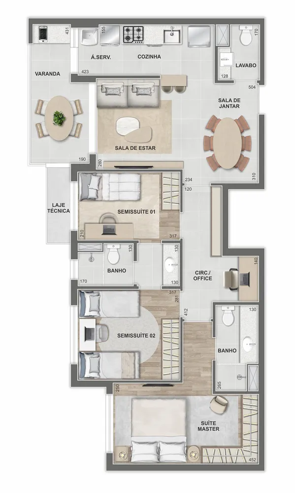 Apartamento, 3 quartos, 237 m² - Foto 20