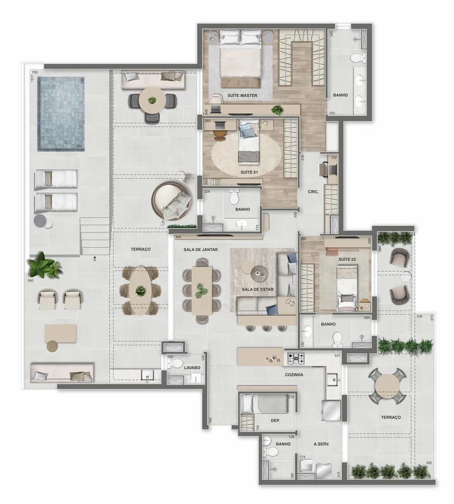 Apartamento, 3 quartos, 237 m² - Foto 27