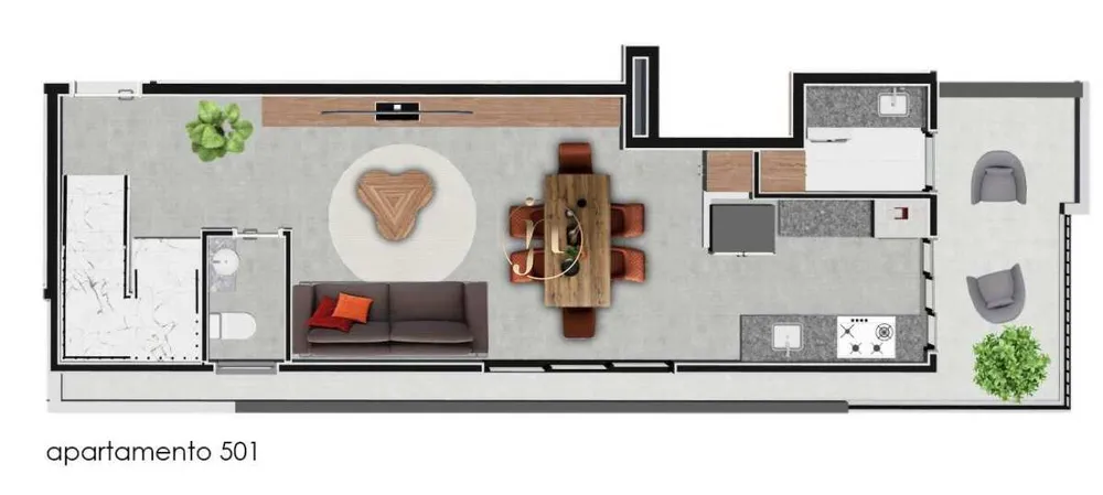 Apartamento, 3 quartos, 59 m² - Foto 3