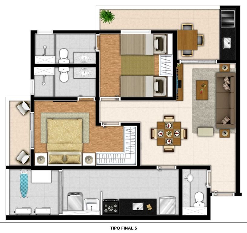 Apartamento à venda com 2 quartos, 72m² - Foto 6