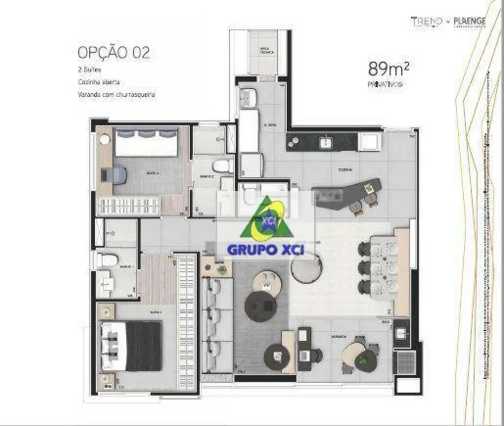 Apartamento, 2 quartos, 89 m² - Foto 1