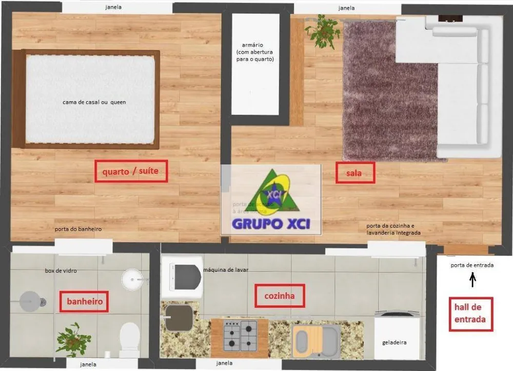 Apartamento, 1 quarto, 44 m² - Foto 8