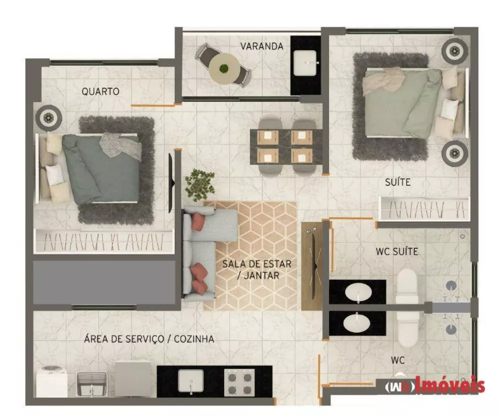 Apartamento, 2 quartos, 52 m² - Foto 11