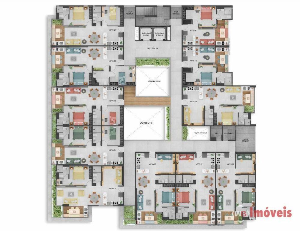 Apartamento à venda com 1 quarto, 40m² - Foto 3