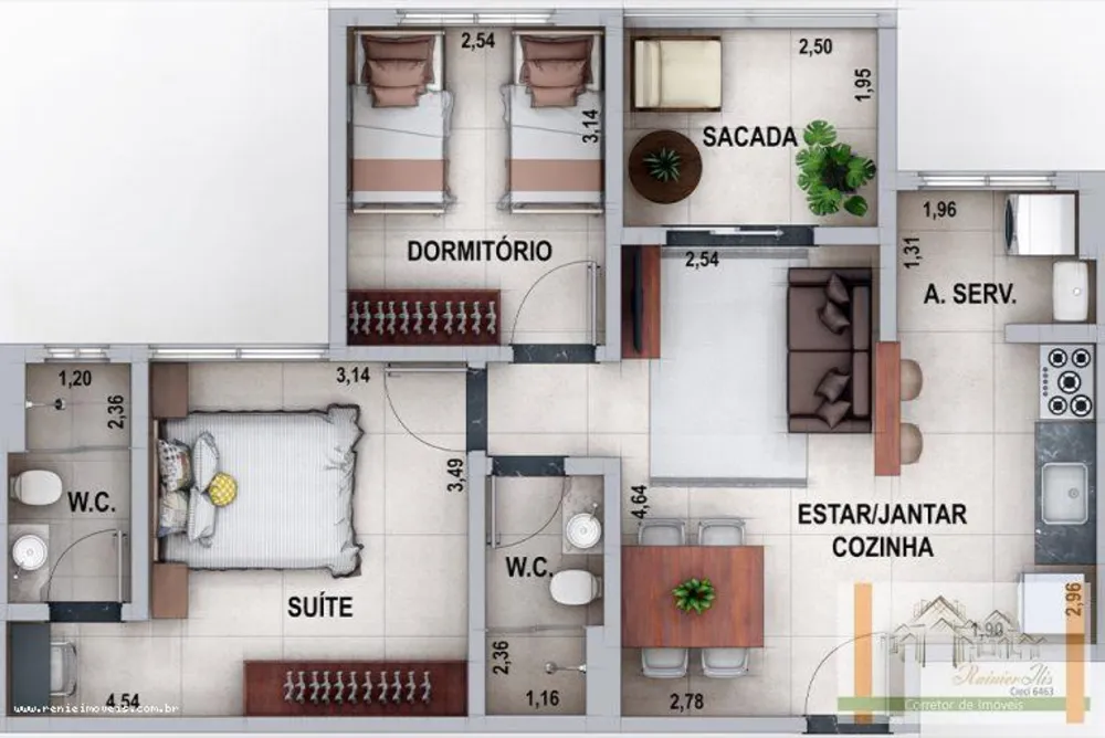 Apartamento, 2 quartos, 52 m² - Foto 15