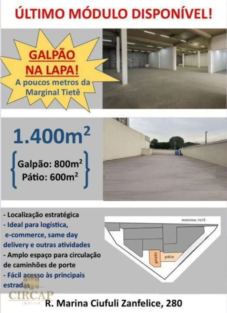 Depósito-Galpão, 800 m² - Foto 1