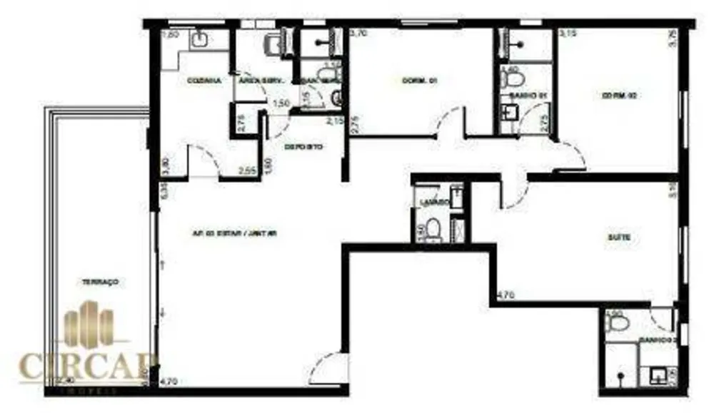 Apartamento, 3 quartos, 132 m² - Foto 4