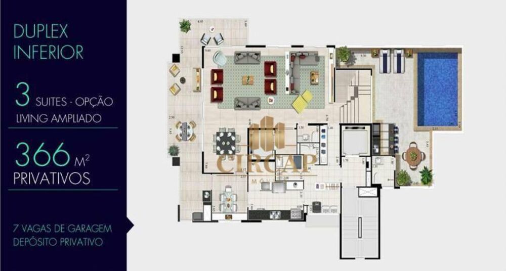 Cobertura, 4 quartos, 367 m² - Foto 6