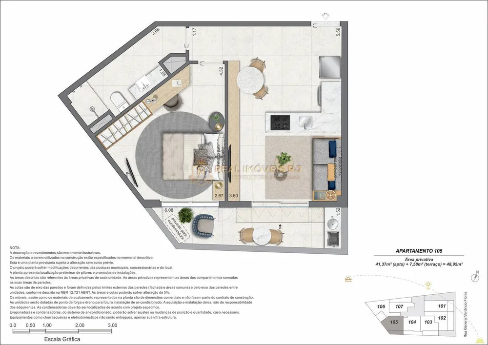 Apartamento, 2 quartos, 49 m² - Foto 2