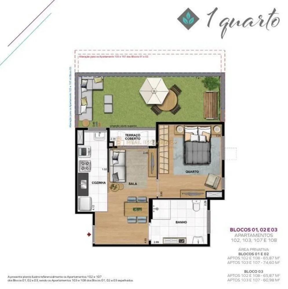 Apartamento, 1 quarto, 65 m² - Foto 2