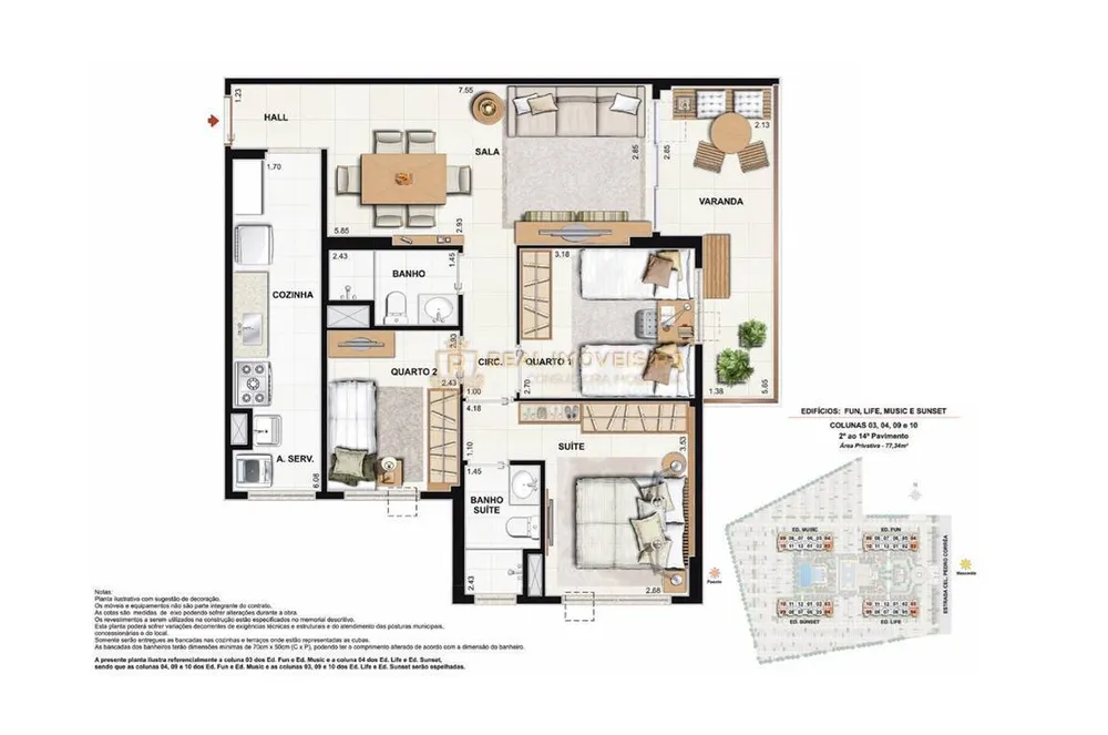 Apartamento, 3 quartos, 77 m² - Foto 36