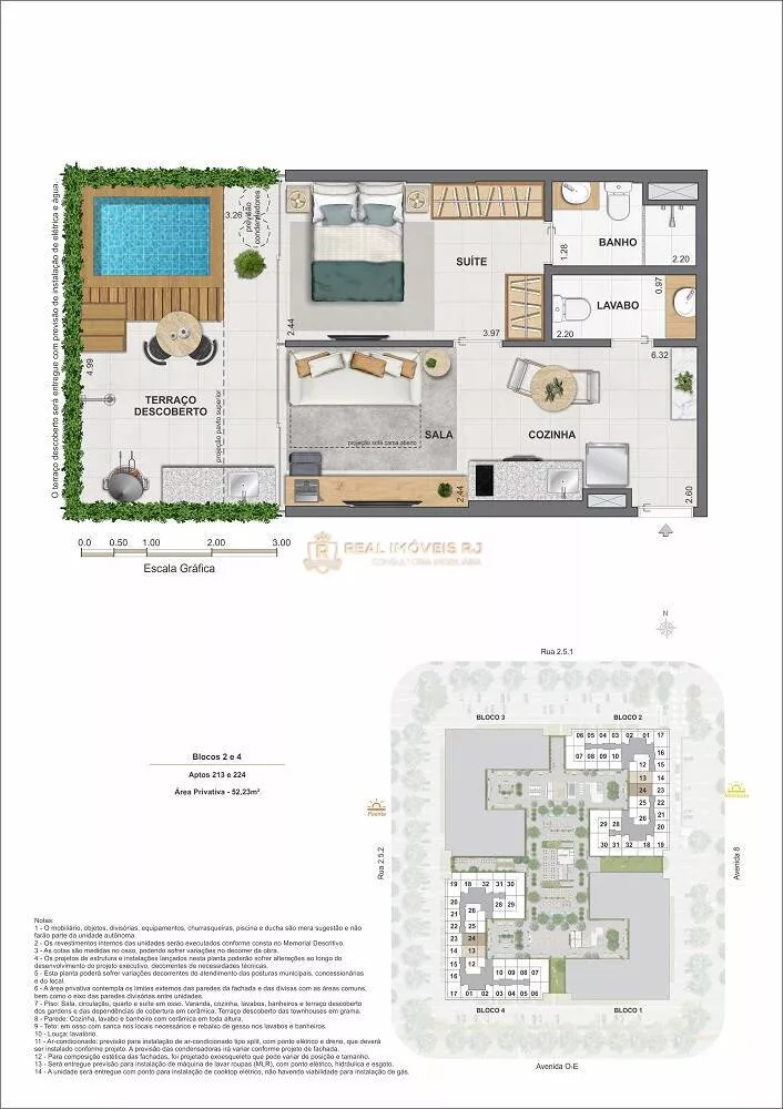 Apartamento à venda com 1 quarto, 48m² - Foto 3