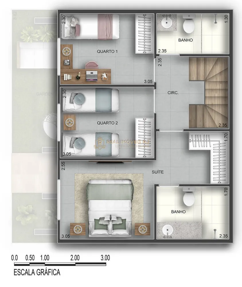 Apartamento, 3 quartos, 98 m² - Foto 3