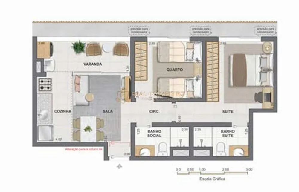 Apartamento, 2 quartos, 52 m² - Foto 7
