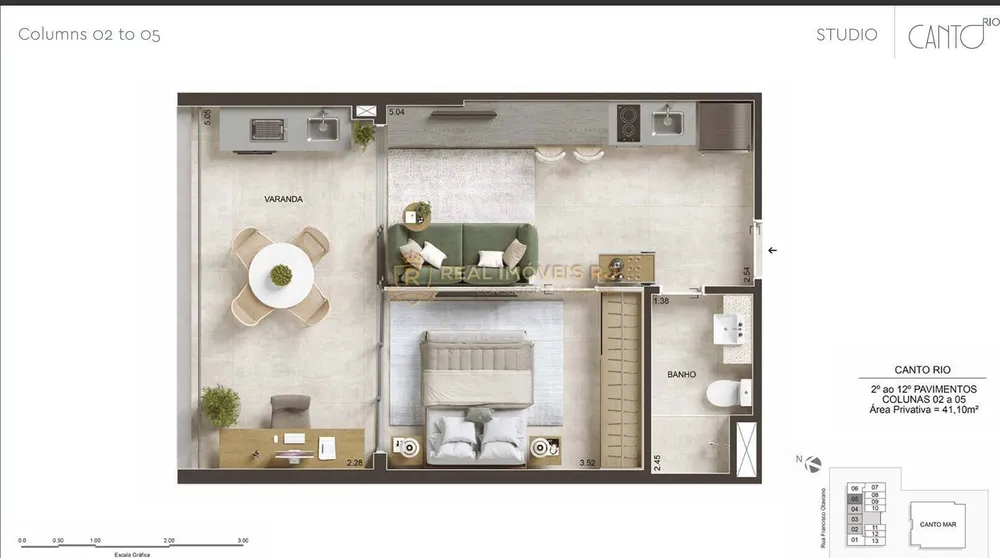 Apartamento, 1 quarto, 41 m² - Foto 12